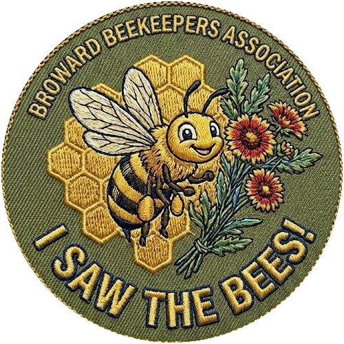 Broward Beekeepers Association patch — I Saw The Bees!