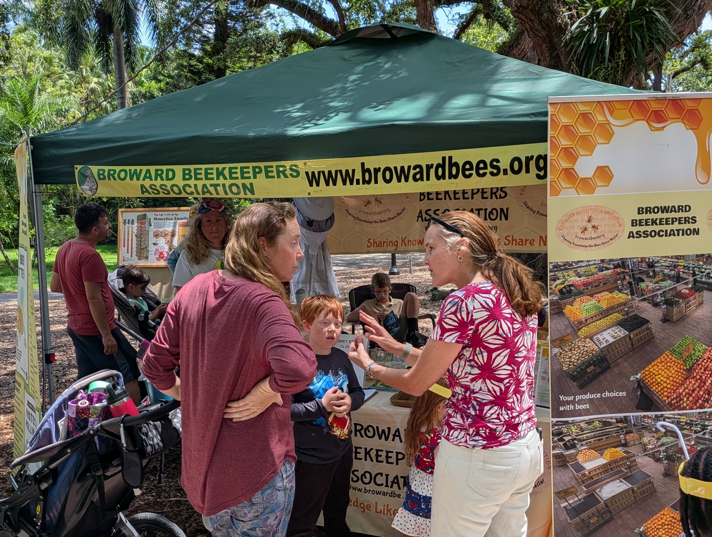 BBA outreach booth at a community event